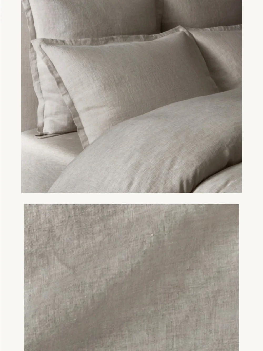 Restoration Hardware Linen Duvet Cover in Graphite